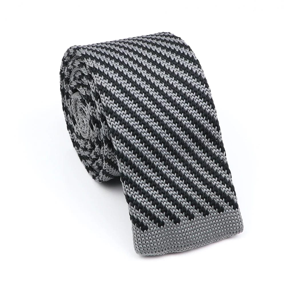 ZONFAZ Novelty Knitted Ties for Men Warm Woven Skinny Necktie