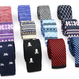 ZONFAZ Novelty Knitted Ties for Men Warm Woven Skinny Necktie