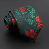 ZONFAZ Novelty Men's Floral Silk Ties