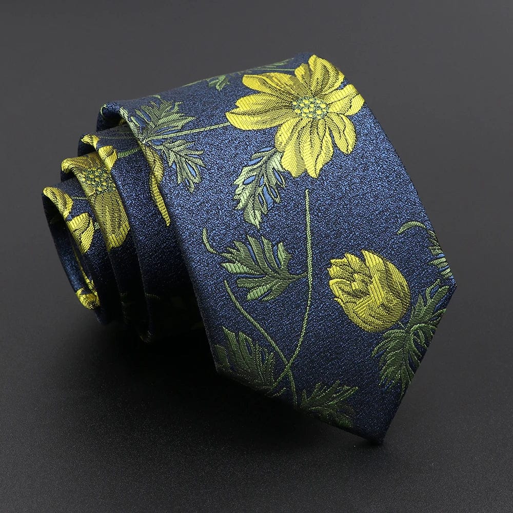 ZONFAZ Novelty Men's Floral Silk Ties