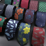 ZONFAZ Novelty Men's Floral Silk Ties