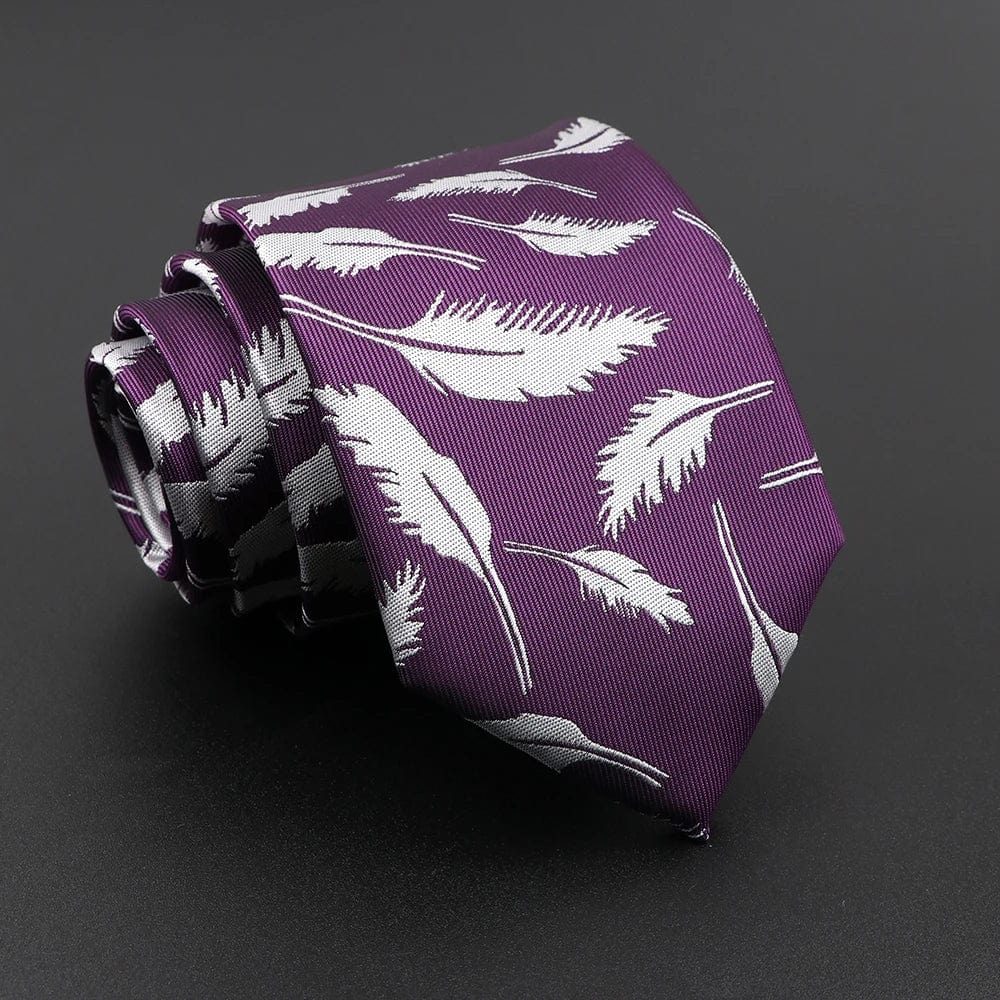 ZONFAZ Novelty Men's Floral Silk Ties