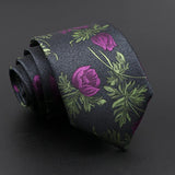 ZONFAZ Novelty Men's Floral Silk Ties