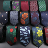 ZONFAZ Novelty Men's Floral Silk Ties