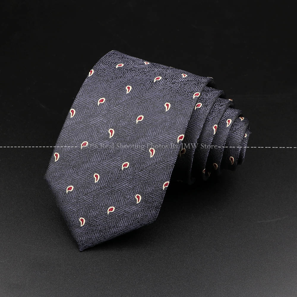 ZONFAZ Novelty Men's Skinny Striped Polka Dots Paisley Pattern Necktie