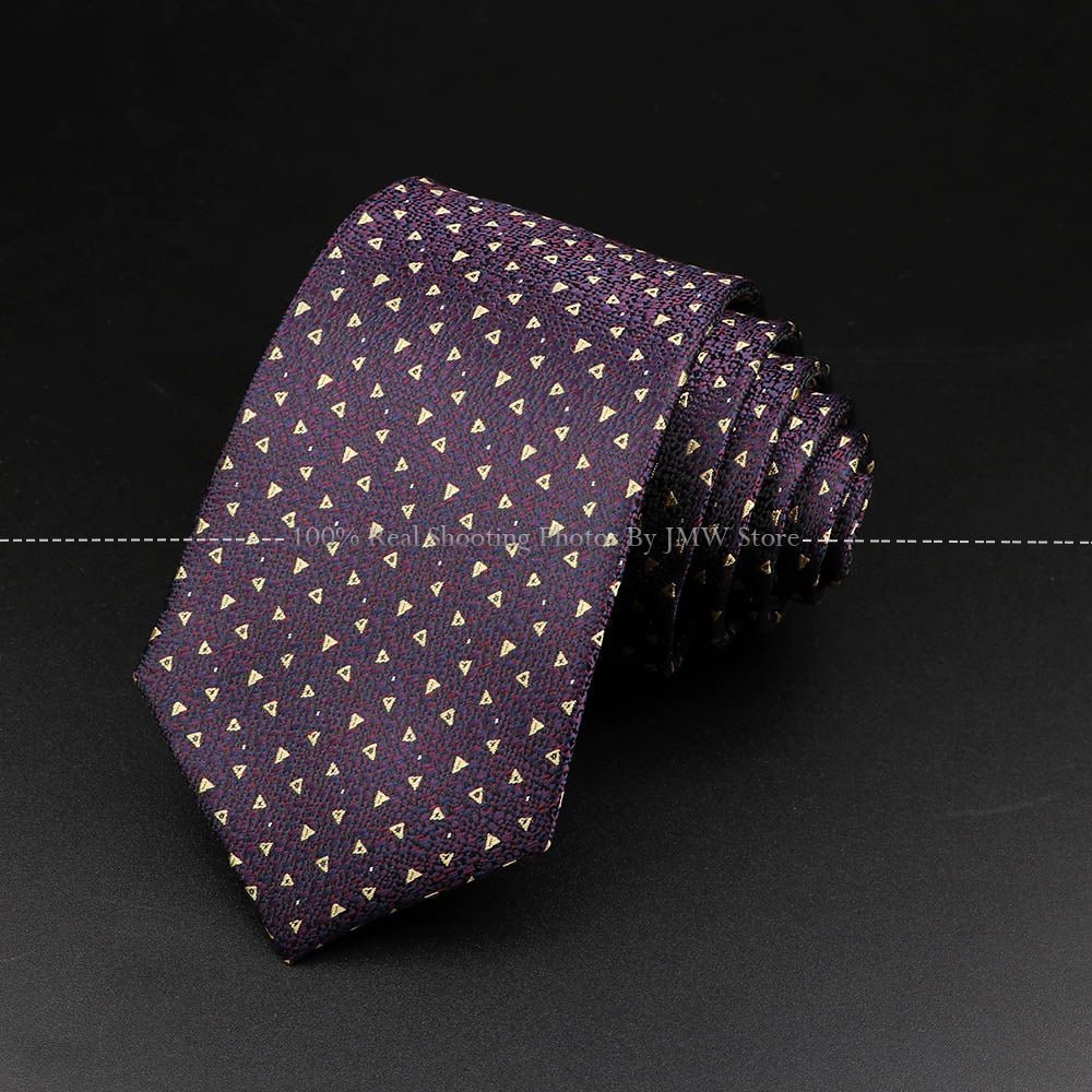 ZONFAZ Novelty Men's Skinny Striped Polka Dots Paisley Pattern Necktie