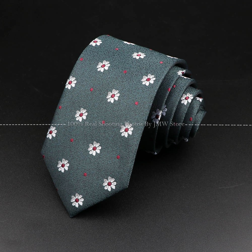 ZONFAZ Novelty Men's Skinny Striped Polka Dots Paisley Pattern Necktie