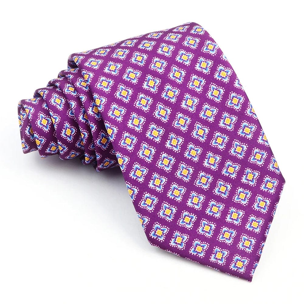 ZONFAZ Novelty Polka Dot Paisley Silk Tie