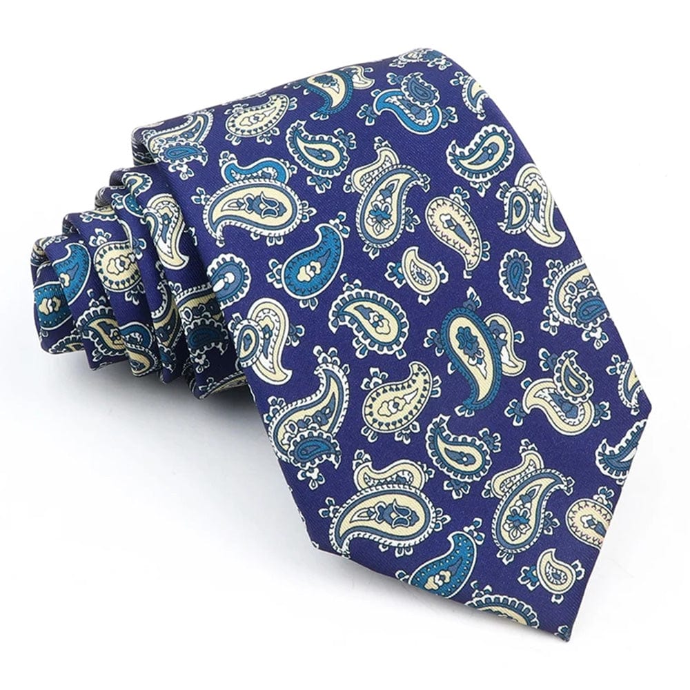 ZONFAZ Novelty Polka Dot Paisley Silk Tie