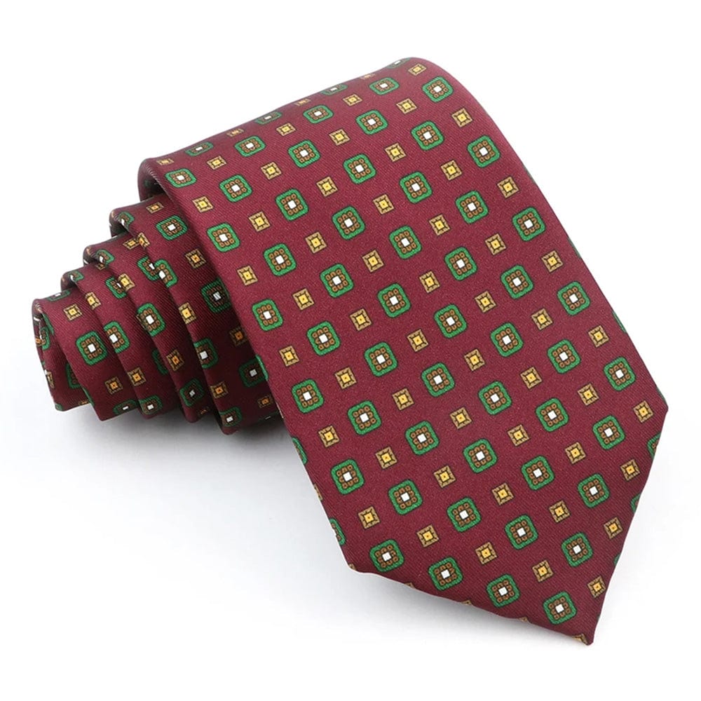 ZONFAZ Novelty Polka Dot Paisley Silk Tie