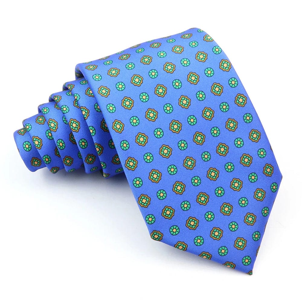 ZONFAZ Novelty Polka Dot Paisley Silk Tie