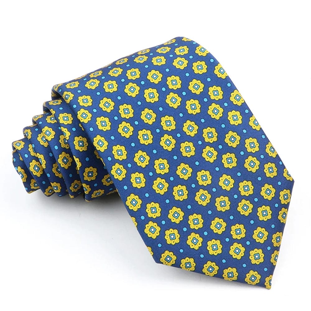 ZONFAZ Novelty Polka Dot Paisley Silk Tie