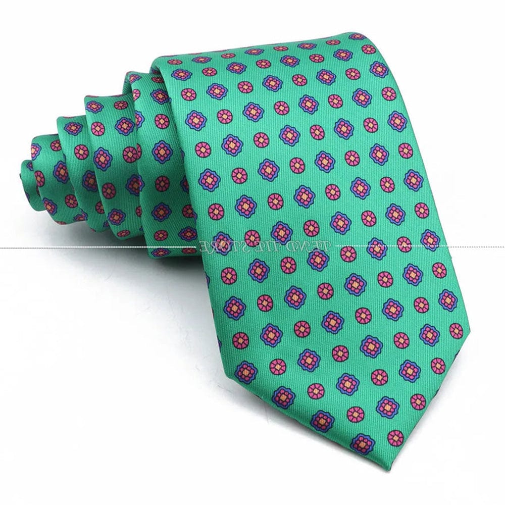 ZONFAZ Novelty Polka Dot Paisley Silk Tie