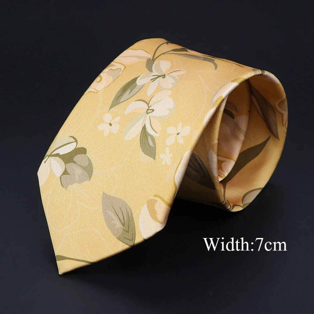 ZONFAZ Novelty Silk Neckties for Men Printed Soft Friendly Jacquard Tie