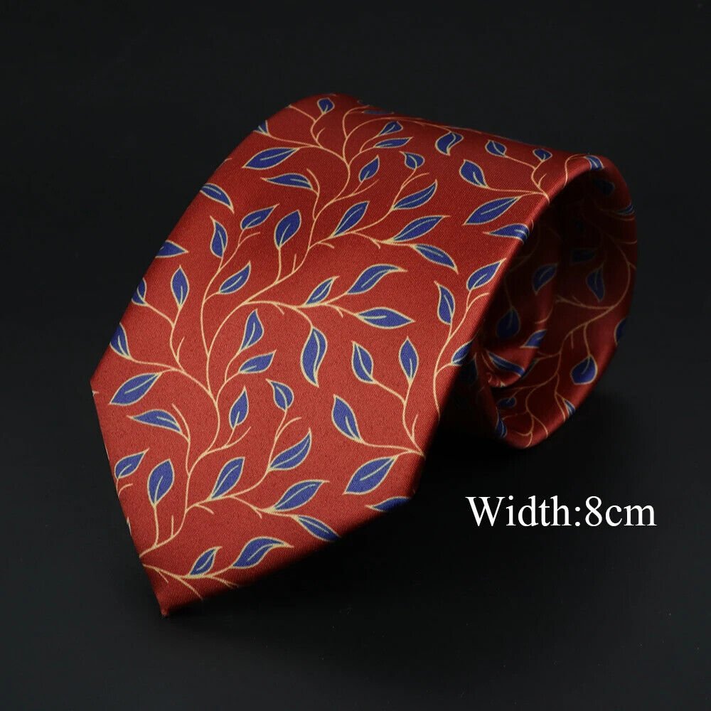 ZONFAZ Novelty Silk Neckties for Men Printed Soft Friendly Jacquard Tie