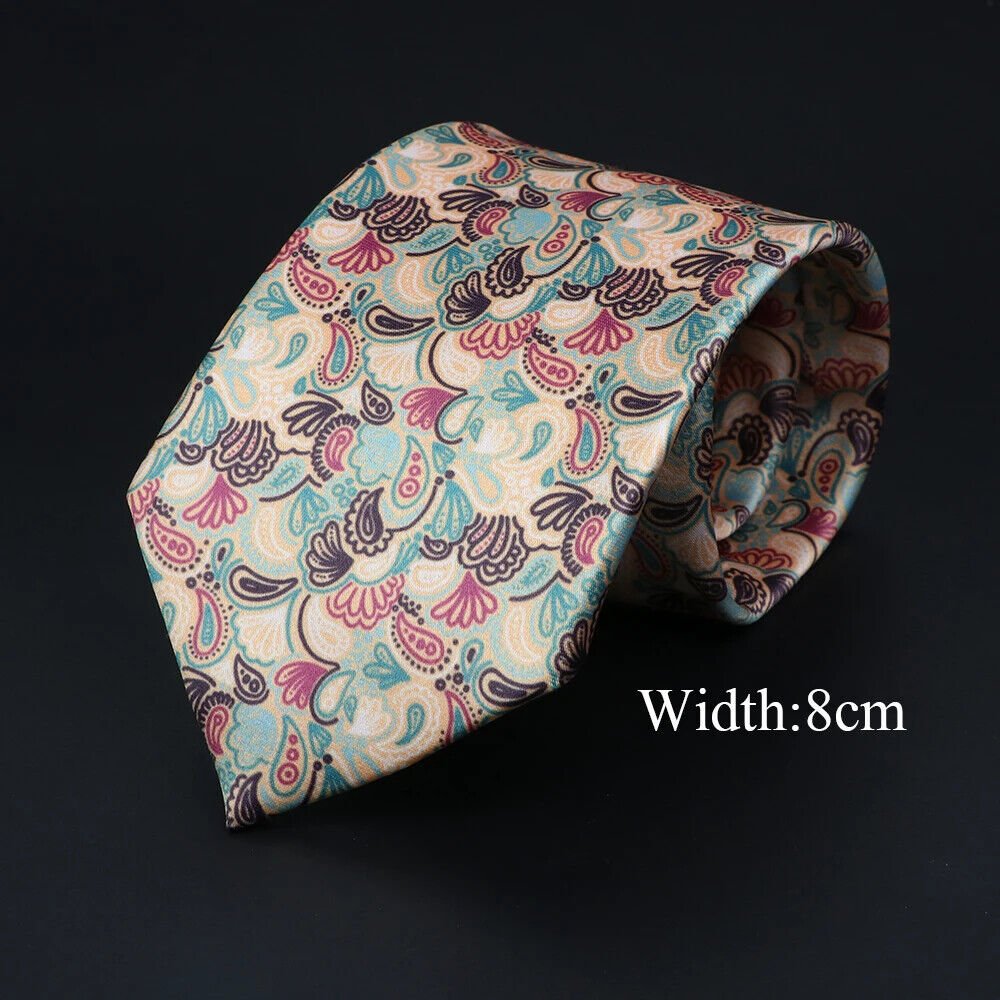 ZONFAZ Novelty Silk Neckties for Men Printed Soft Friendly Jacquard Tie