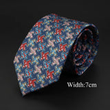 ZONFAZ Novelty Silk Neckties for Men Printed Soft Friendly Jacquard Tie