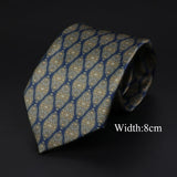 ZONFAZ Novelty Silk Neckties for Men Printed Soft Friendly Jacquard Tie