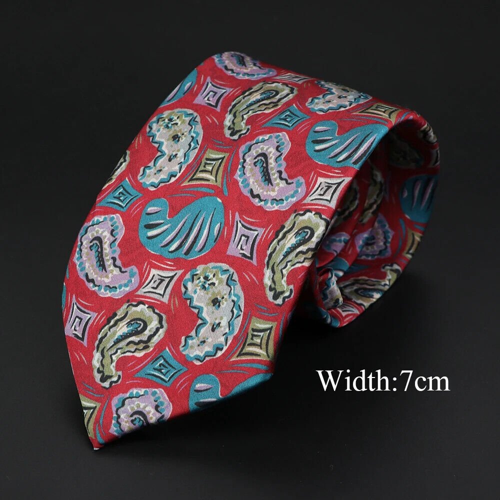 ZONFAZ Novelty Silk Neckties for Men Printed Soft Friendly Jacquard Tie