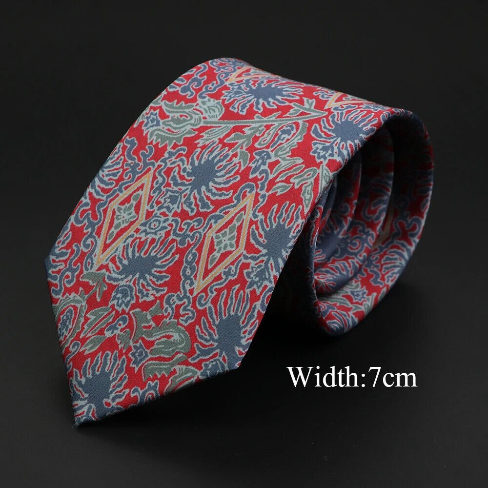 ZONFAZ Novelty Silk Neckties for Men Printed Soft Friendly Jacquard Tie