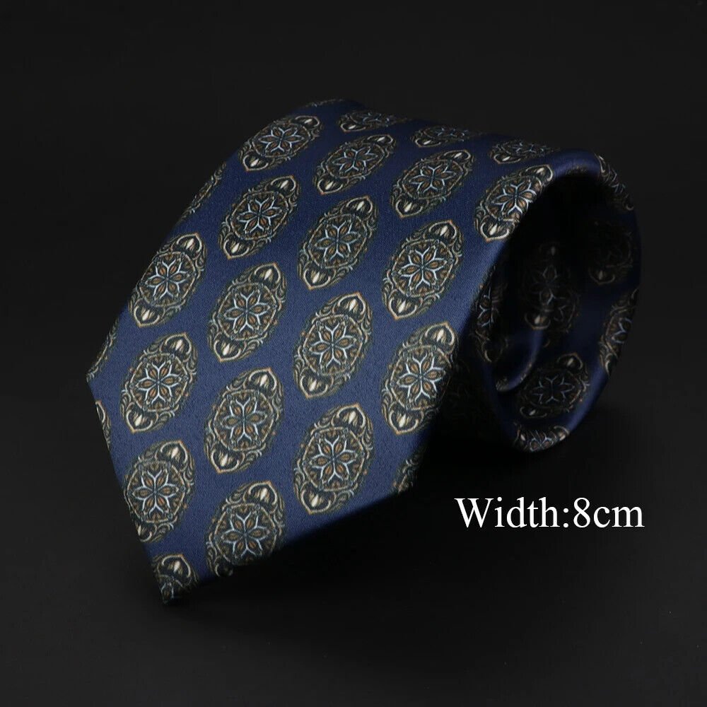 ZONFAZ Novelty Silk Neckties for Men Printed Soft Friendly Jacquard Tie