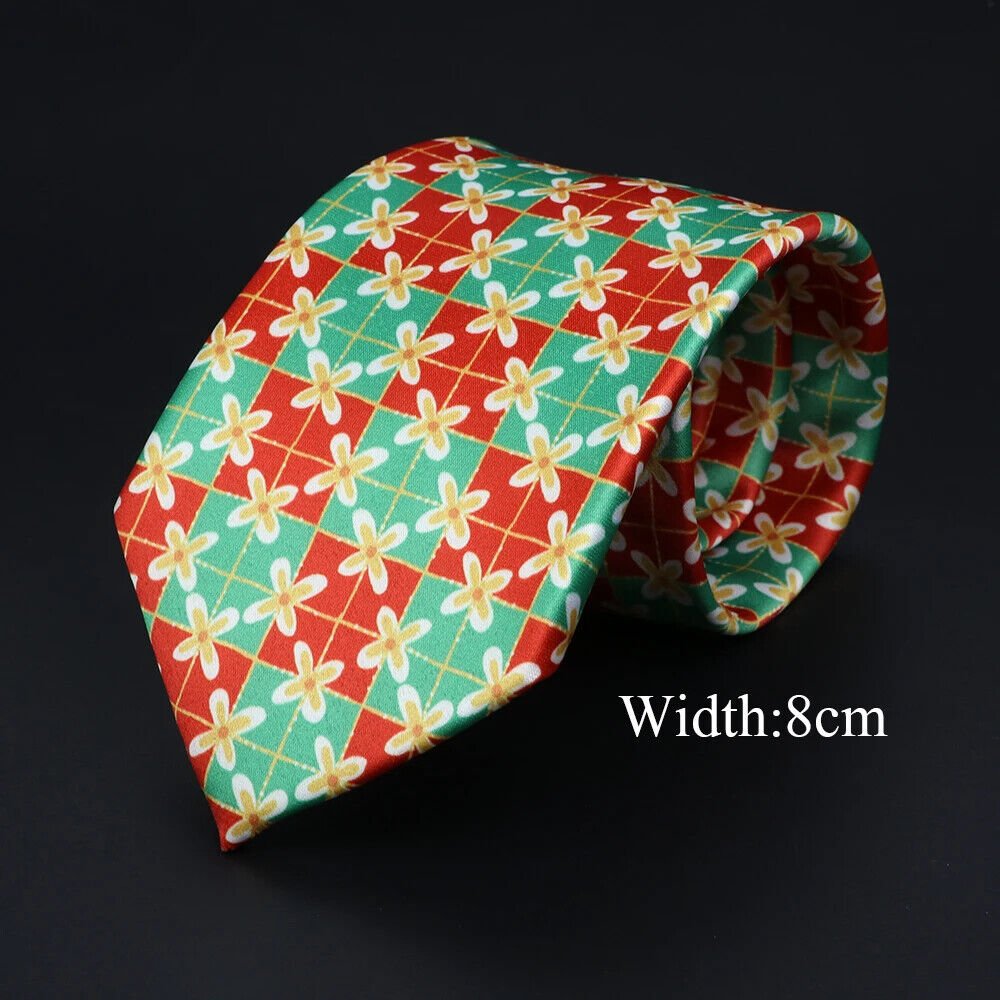 ZONFAZ Novelty Silk Neckties for Men Printed Soft Friendly Jacquard Tie