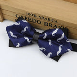 ZONFAZ Novelty Silk Polyester Mustache Necktie Beard Bow Tie Handkerchief