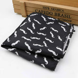 ZONFAZ Novelty Silk Polyester Mustache Necktie Beard Bow Tie Handkerchief