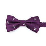 ZONFAZ Novelty Skull Pattern Bow Tie