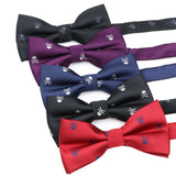 ZONFAZ Novelty Skull Pattern Bow Tie