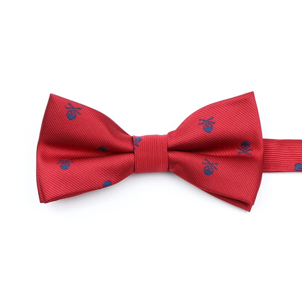 ZONFAZ Novelty Skull Pattern Bow Tie