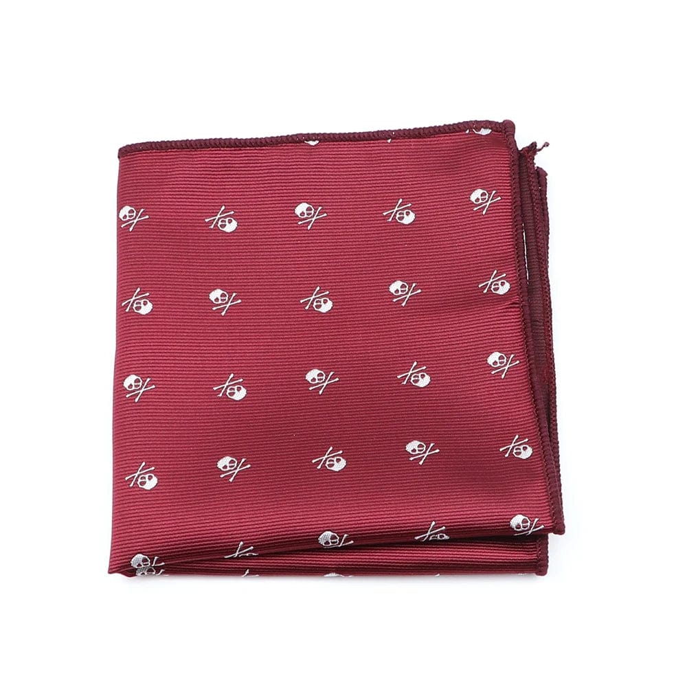 ZONFAZ Novelty Skull Pattern Pocket Square