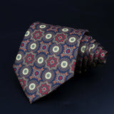 ZONFAZ Novelty Soft Silk Ties for Men Fashion 8.5cm Paisley Floral Necktie For Wedding Business Meeting Suit Ties