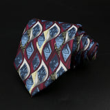 ZONFAZ Novelty Soft Silk Ties for Men Fashion 8.5cm Paisley Floral Necktie For Wedding Business Meeting Suit Ties