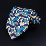 ZONFAZ Novelty Soft Silk Ties for Men Fashion 8.5cm Paisley Floral Necktie For Wedding Business Meeting Suit Ties