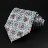 ZONFAZ Novelty Soft Silk Ties for Men Fashion 8.5cm Paisley Floral Necktie For Wedding Business Meeting Suit Ties