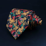 ZONFAZ Novelty Soft Silk Ties for Men Fashion 8.5cm Paisley Floral Necktie For Wedding Business Meeting Suit Ties