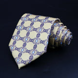 ZONFAZ Novelty Soft Silk Ties for Men Fashion 8.5cm Paisley Floral Necktie For Wedding Business Meeting Suit Ties