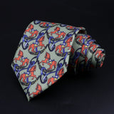 ZONFAZ Novelty Soft Silk Ties for Men Fashion 8.5cm Paisley Floral Necktie For Wedding Business Meeting Suit Ties