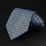 ZONFAZ Novelty Soft Silk Ties for Men Fashion 8.5cm Paisley Floral Necktie For Wedding Business Meeting Suit Ties