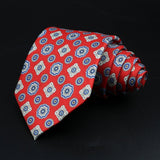 ZONFAZ Novelty Soft Silk Ties for Men Fashion 8.5cm Paisley Floral Necktie For Wedding Business Meeting Suit Ties