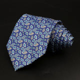 ZONFAZ Novelty Soft Silk Ties for Men Fashion 8.5cm Paisley Floral Necktie For Wedding Business Meeting Suit Ties