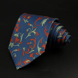 ZONFAZ Novelty Soft Silk Ties for Men Fashion 8.5cm Paisley Floral Necktie For Wedding Business Meeting Suit Ties