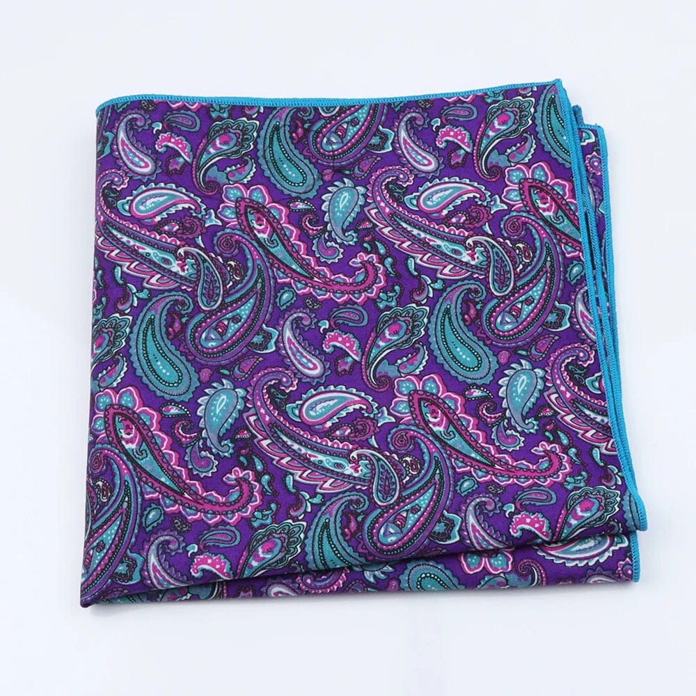 ZONFAZ Paisley Floral Cotton Handkerchief