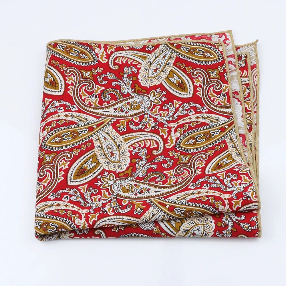 ZONFAZ Paisley Floral Cotton Handkerchief