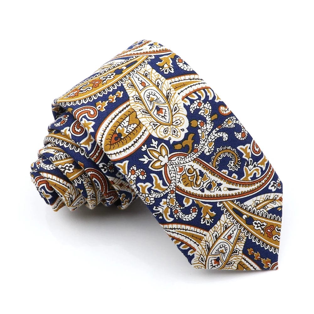 ZONFAZ Paisley Floral Cotton Ties