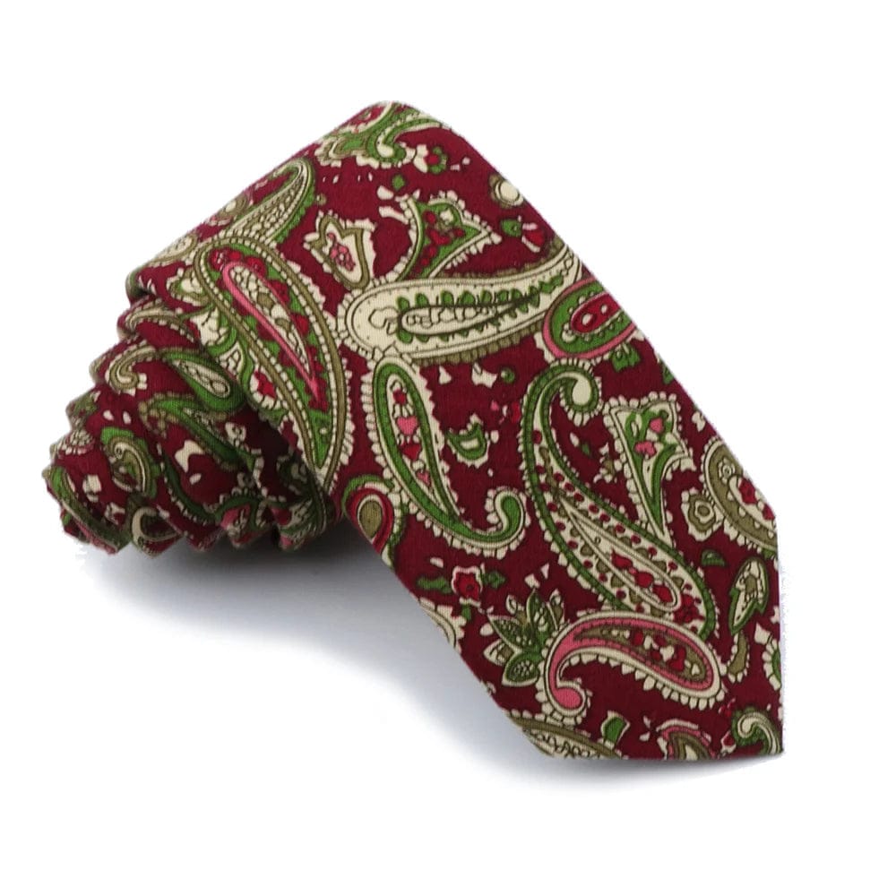 ZONFAZ Paisley Floral Cotton Ties