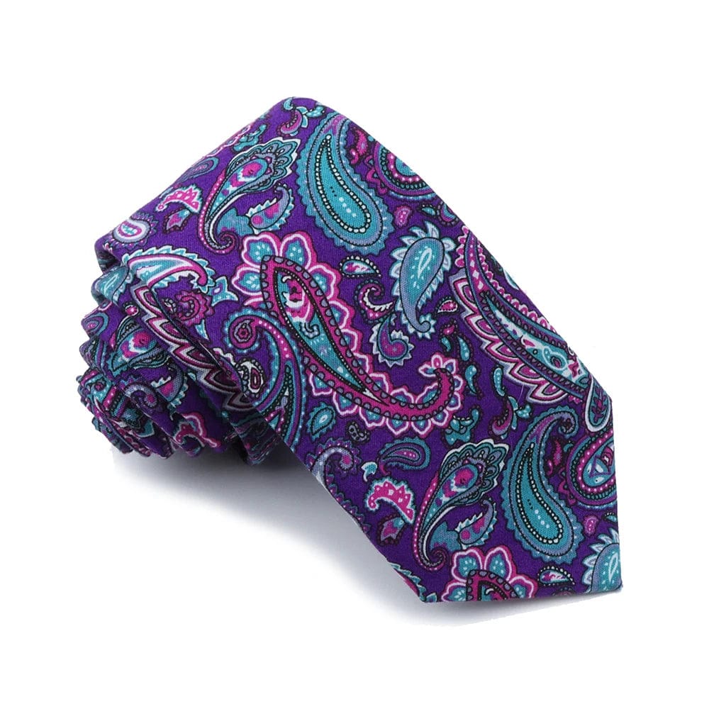 ZONFAZ Paisley Floral Cotton Ties