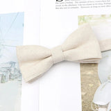 ZONFAZ Parent - Child Cute Solid Color Cotton Bow Ties