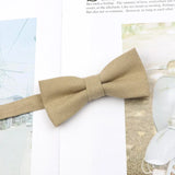 ZONFAZ Parent - Child Cute Solid Color Cotton Bow Ties